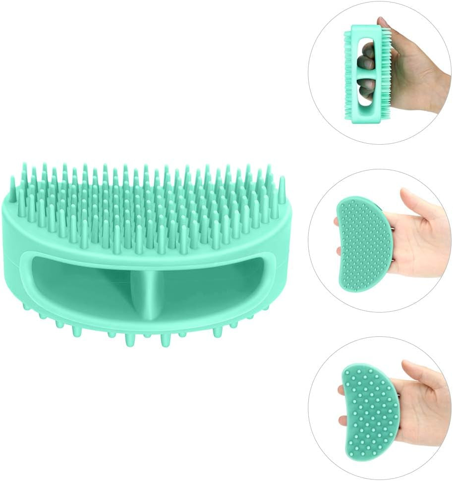 Dog Brush & Cat Brush, Soft Silicone Dog Grooming Brush, Pet Bath & Massage Brush for Cats and Dogs with Short or Long Hair, Cat Slicker Shedding Hair Brush for All Pet Sizes